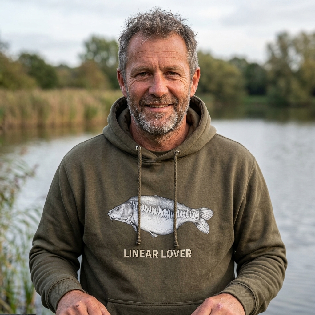 "Linear Lover" Linear Mirror Carp Fishing Hoodie