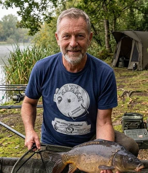 "The Little Kraka" Vintage Fishing Reel T-Shirt