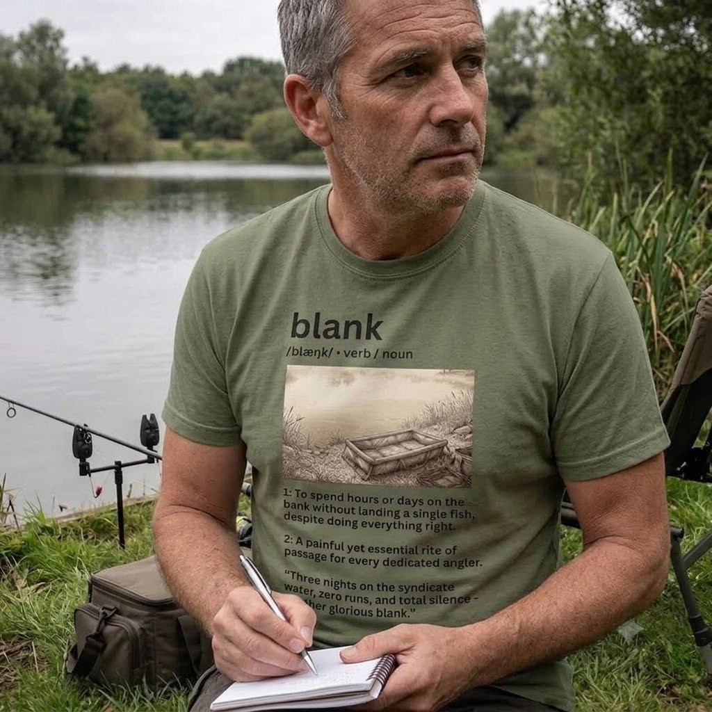 "Blank" Illustrated Dictionary Definition Carp Fishing T-Shirt