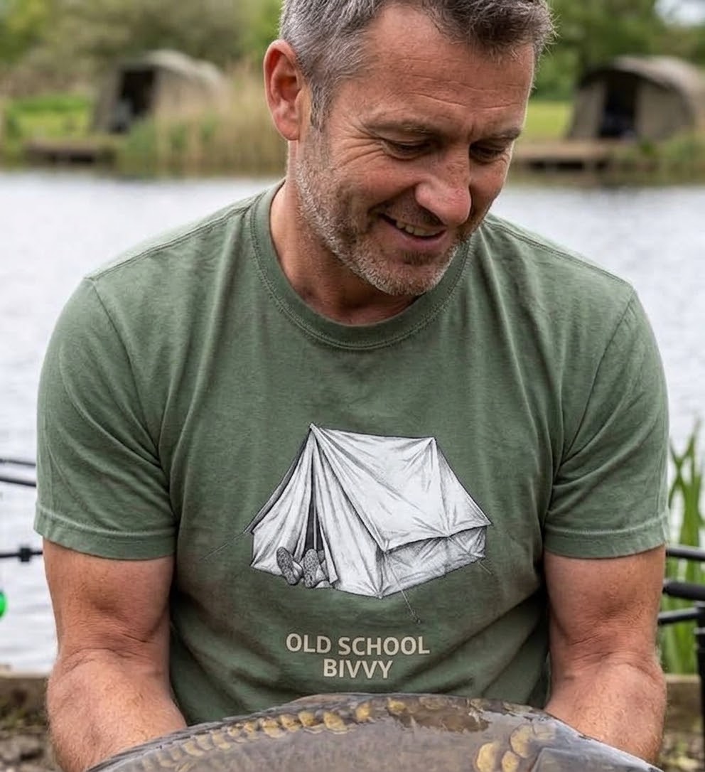 Old School Bivvy Carp Fishing T-Shirt
