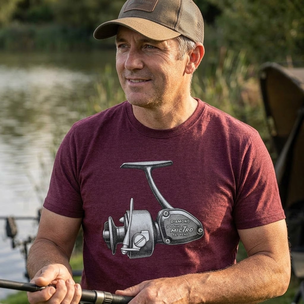 Diamond Micro 7 Vintage Reel Fishing T-Shirt