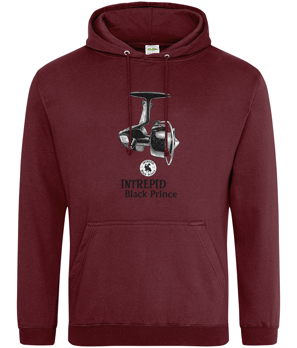 Intrepid Black Prince Vintage Reel Fishing Hoodie - Image 3