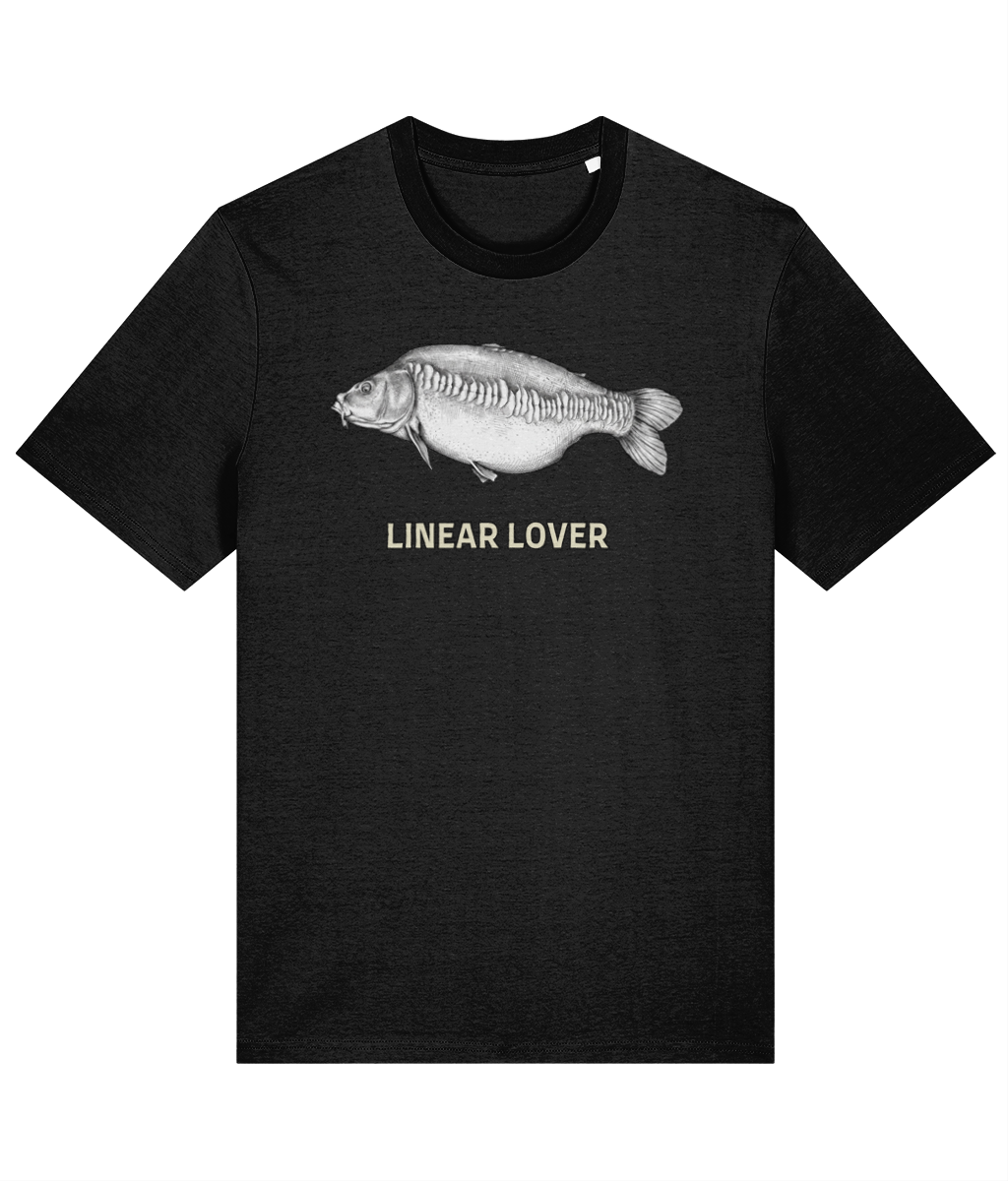 "Linear Lover" Linear Mirror Carp Fishing T-Shirt - Image 4