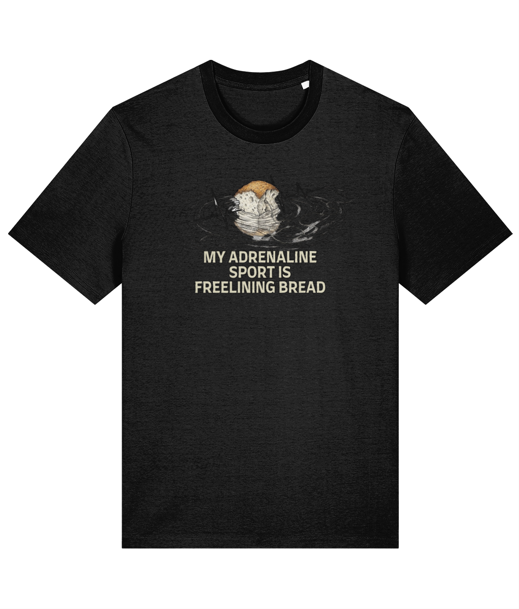 "Freelining Bread Is My Adrenaline Sport" Carp Fishing T-Shirt - Image 7