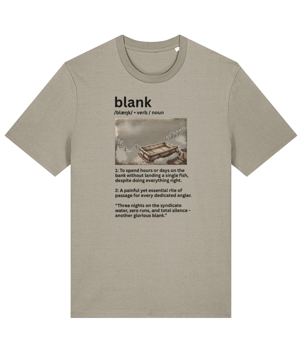 "Blank" Illustrated Dictionary Definition Carp Fishing T-Shirt - Image 3
