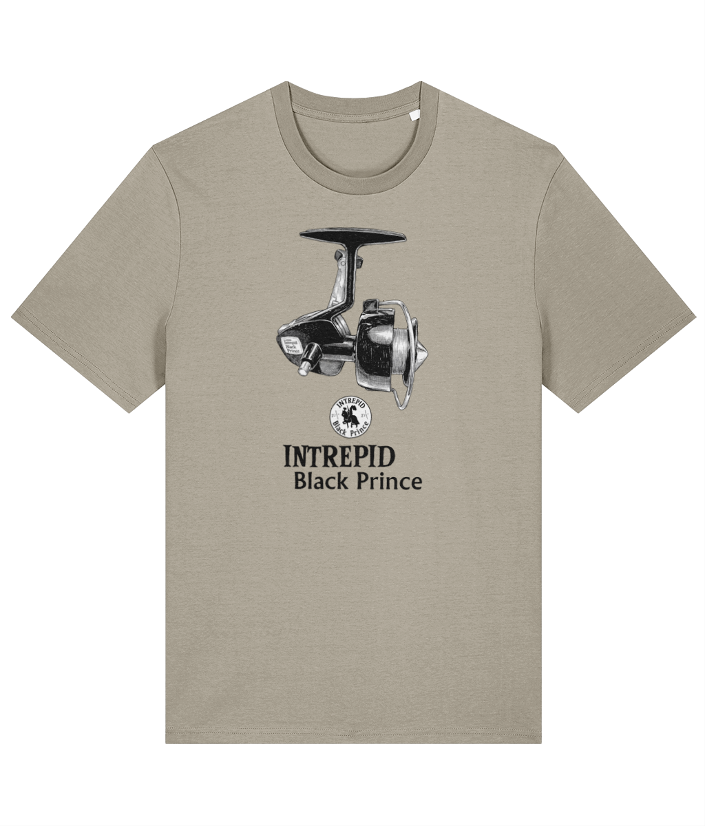 Intrepid Black Prince Vintage Reel Fishing T-Shirt - Image 3