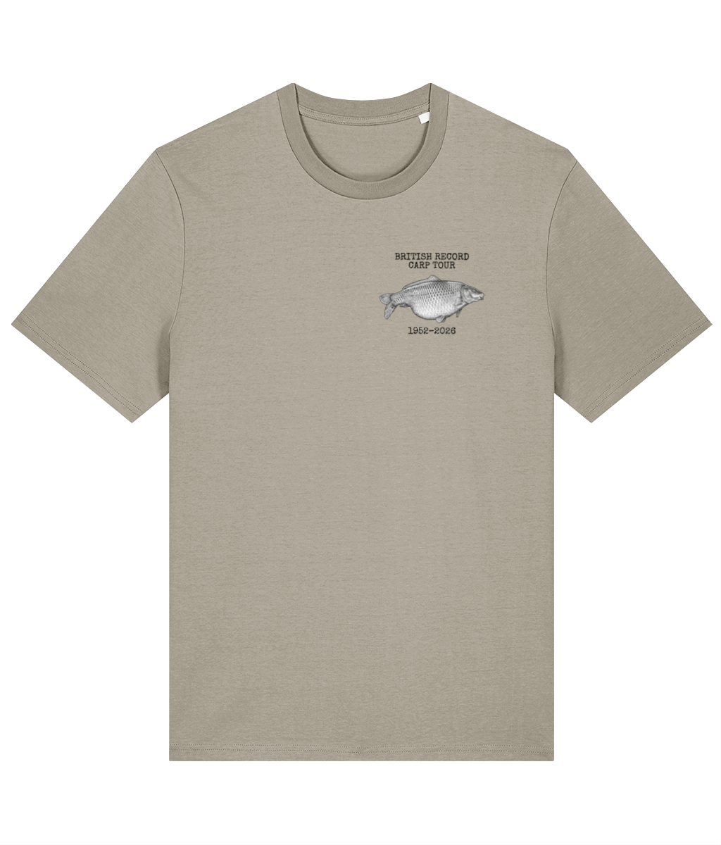 British Record Carp Tour 1952–2026 Fishing T-Shirt - Image 3