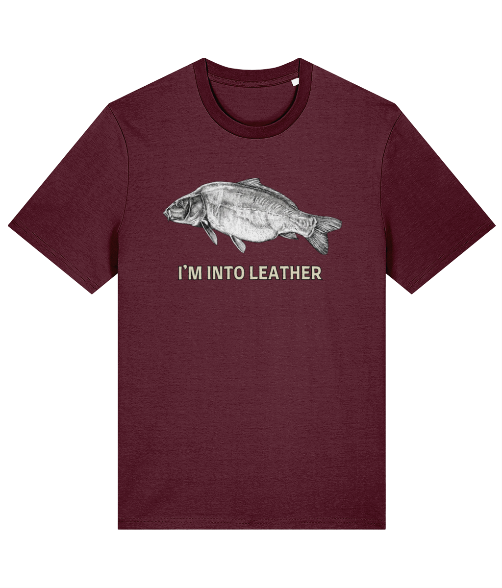 "I'm Into Leather" Leather Carp Fishing T-Shirt
