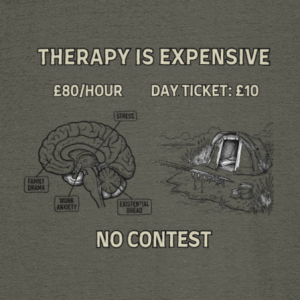 "Therapy Is Expensive, A Day Ticket Isn't" Fishing T-Shirt