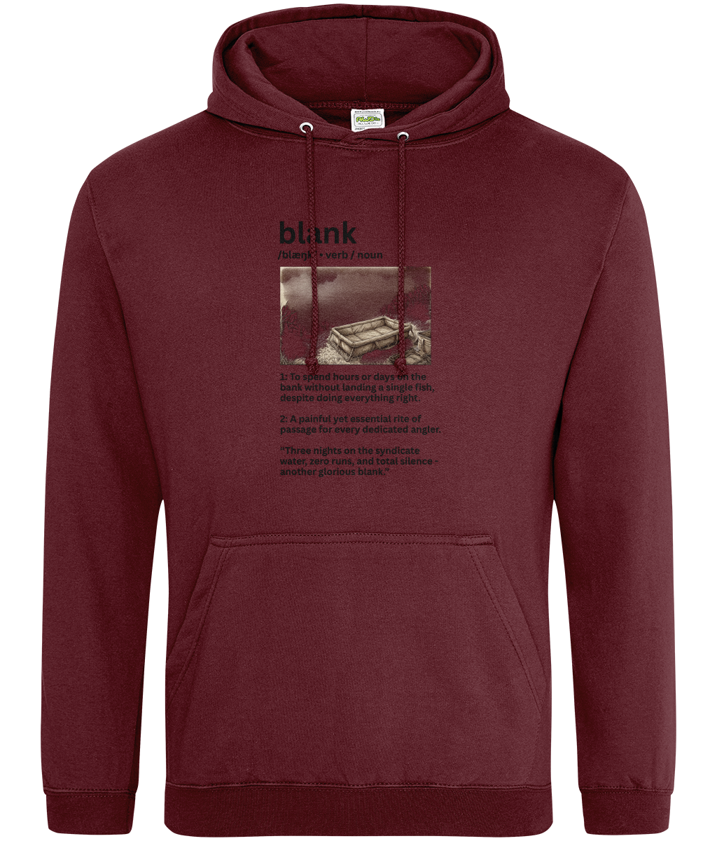 "Blank" Illustrated Dictionary Definition Carp Fishing Hoodie - Image 6