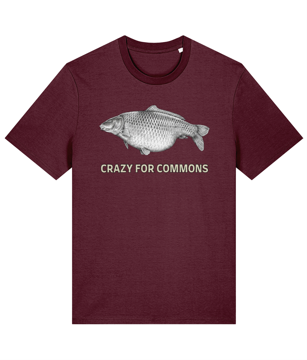 Crazy for Commons Carp Fishing T-Shirt - Image 5