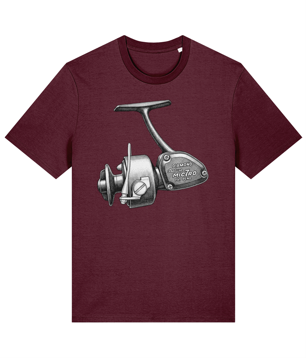 Diamond Micro 7 Vintage Reel Fishing T-Shirt - Image 5