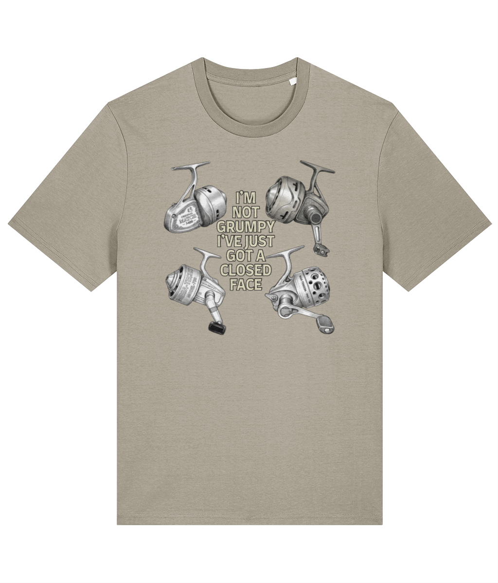 "I'm Not Grumpy" Closed Face Reel Fishing T-Shirt - Image 6