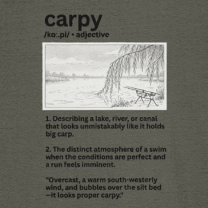 "Carpy" Illustrated Dictionary Definition Carp Fishing T-Shirt