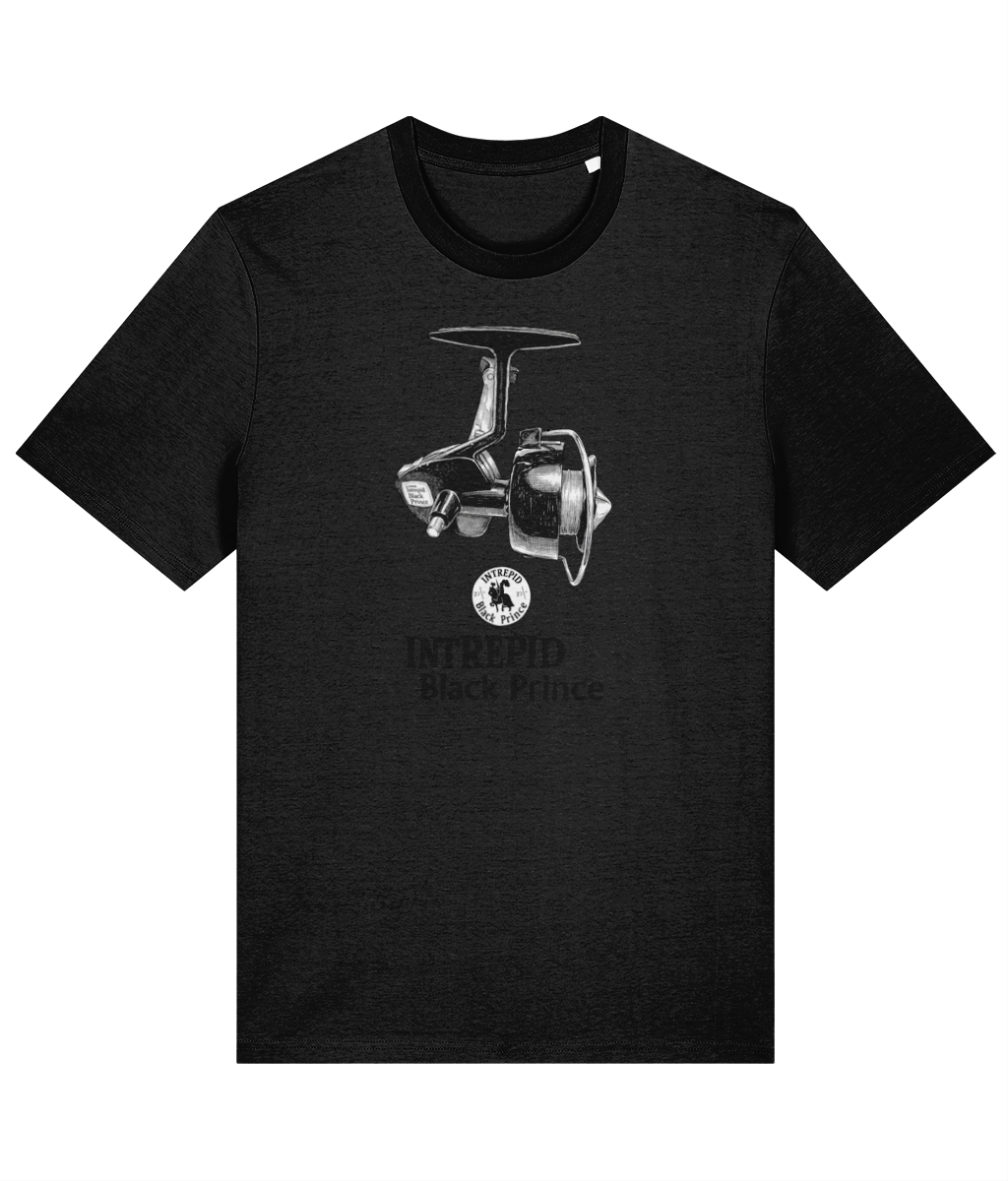 Intrepid Black Prince Vintage Reel Fishing T-Shirt - Image 7