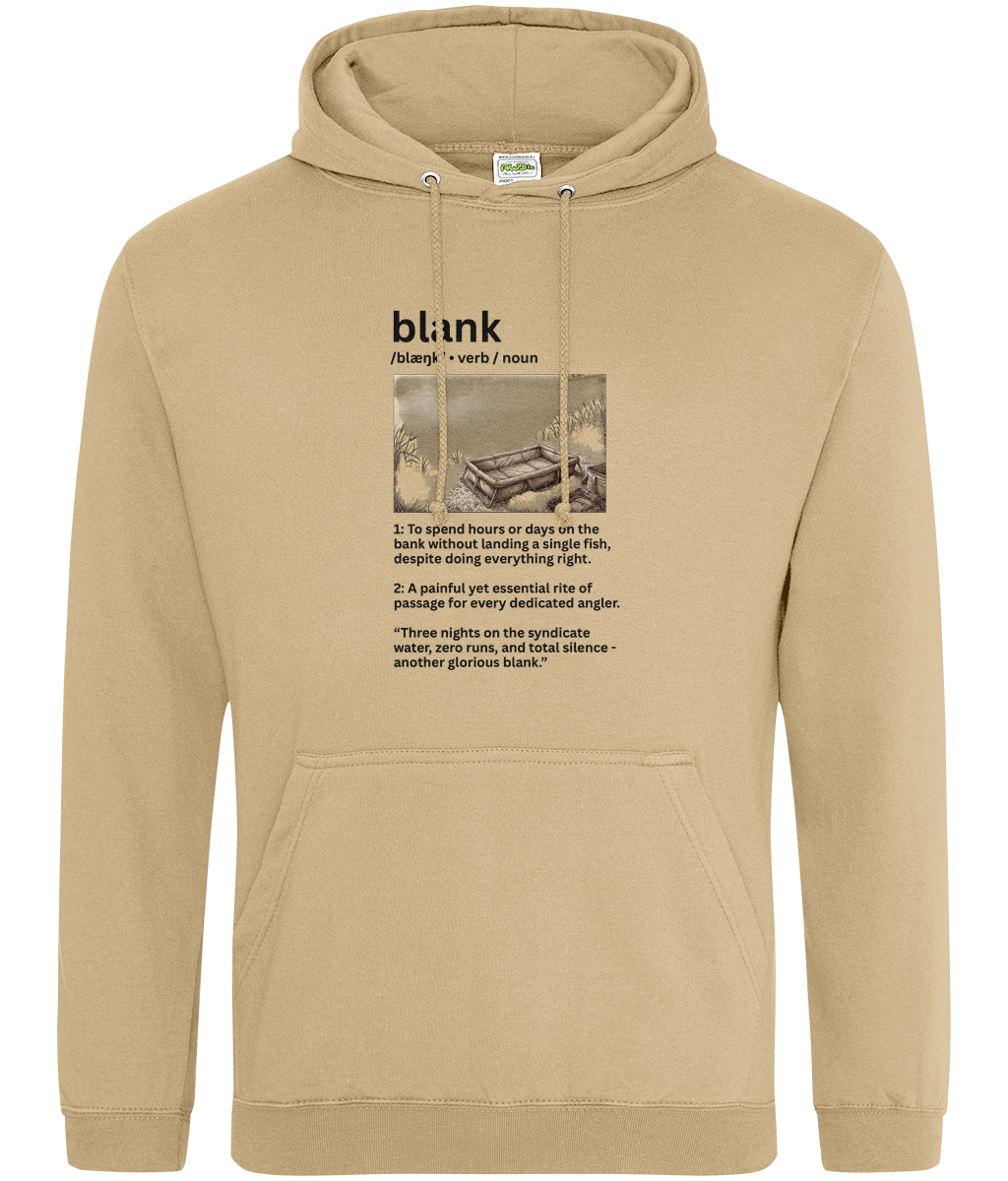 "Blank" Illustrated Dictionary Definition Carp Fishing Hoodie - Image 3