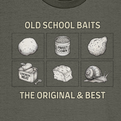 Old School Baits Fishing T-Shirt - Image 2
