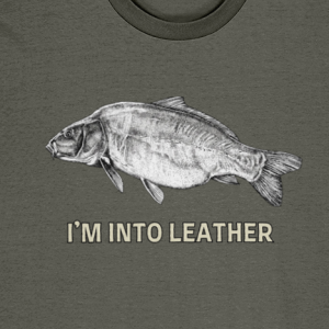 "I'm Into Leather" Leather Carp Fishing T-Shirt