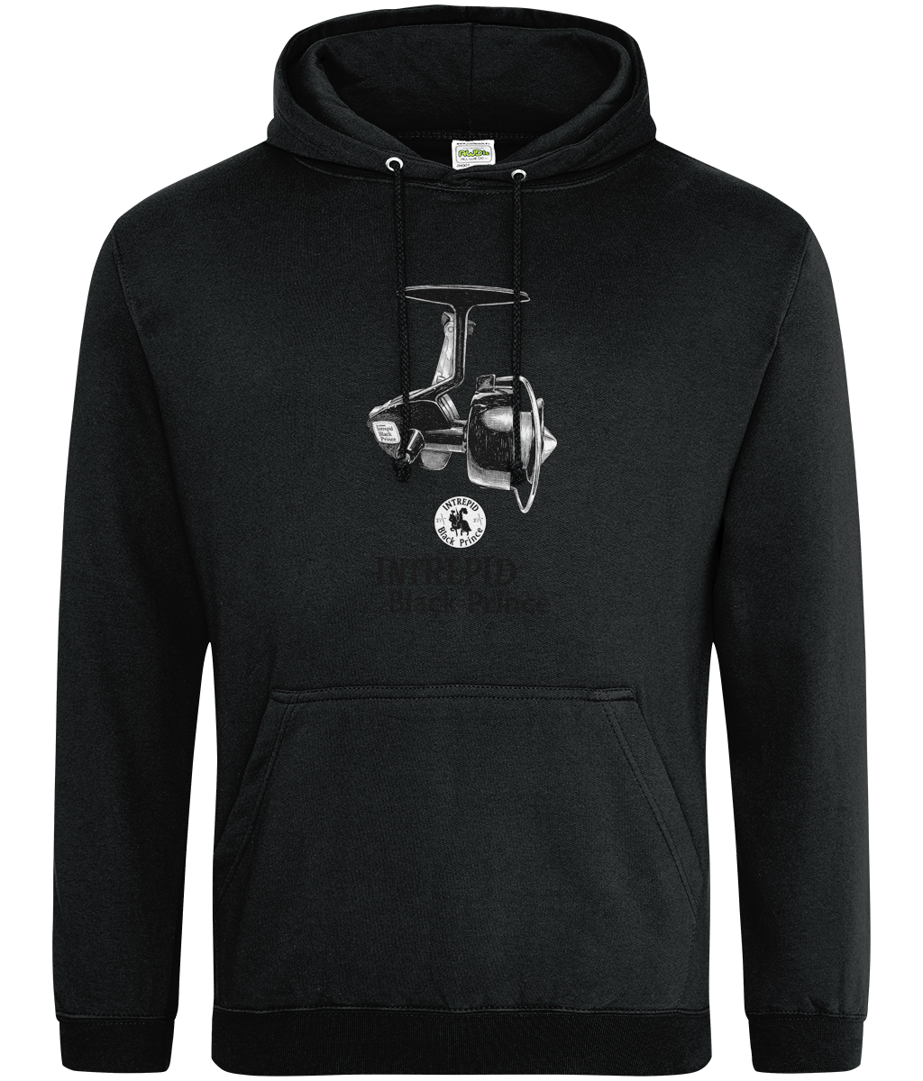 Intrepid Black Prince Vintage Reel Fishing Hoodie - Image 7