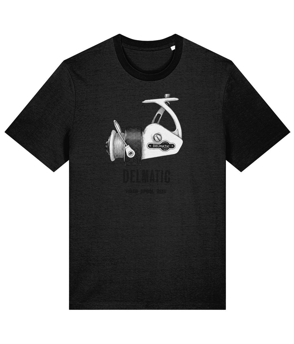 Allcock's Delmatic Reel Vintage Fishing T-Shirt - Image 7