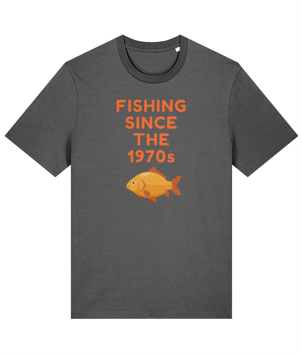 "Fishing Since The 1970s" Retro Angling T-Shirt - Image 4