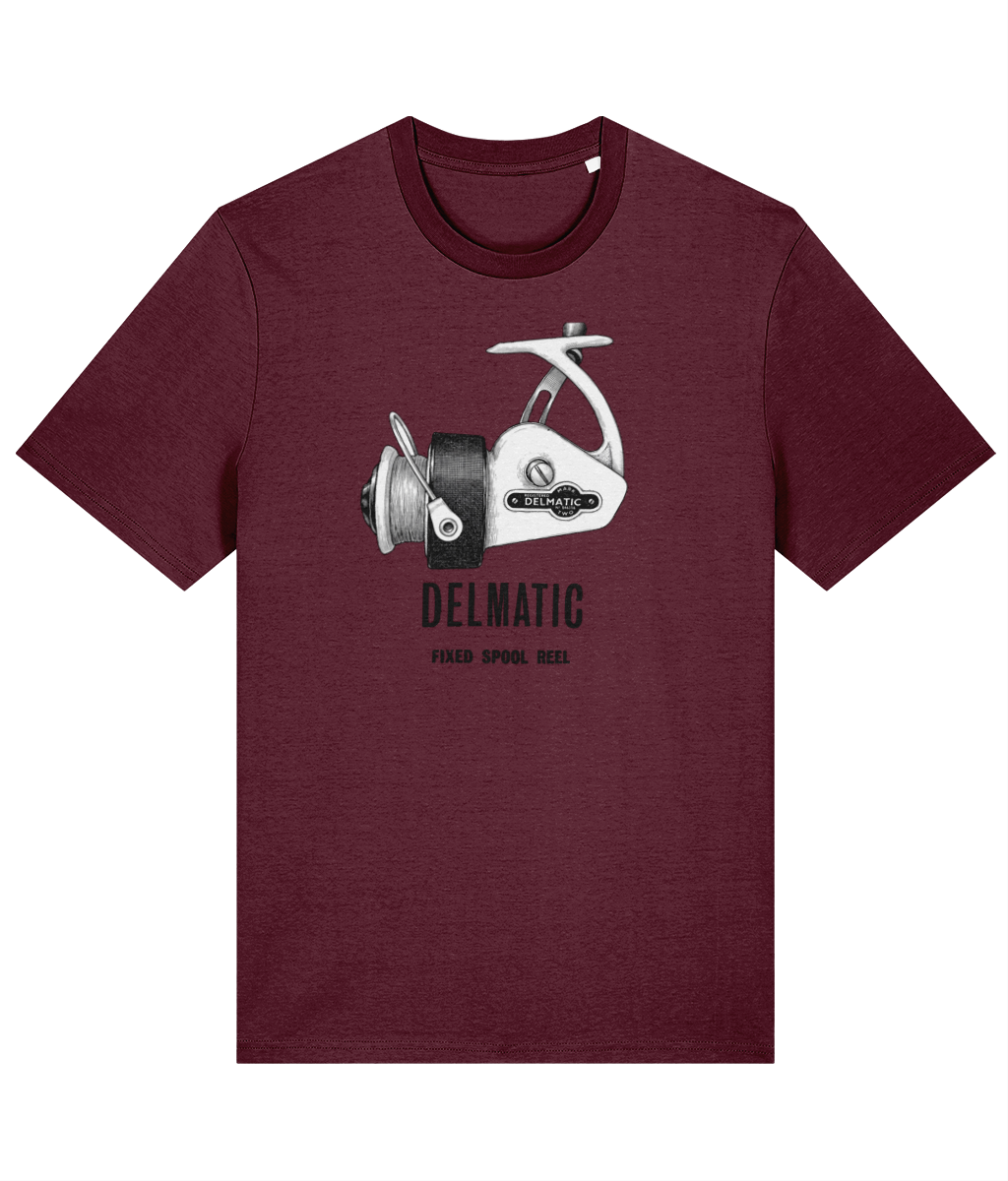 Allcock's Delmatic Reel Vintage Fishing T-Shirt - Image 3