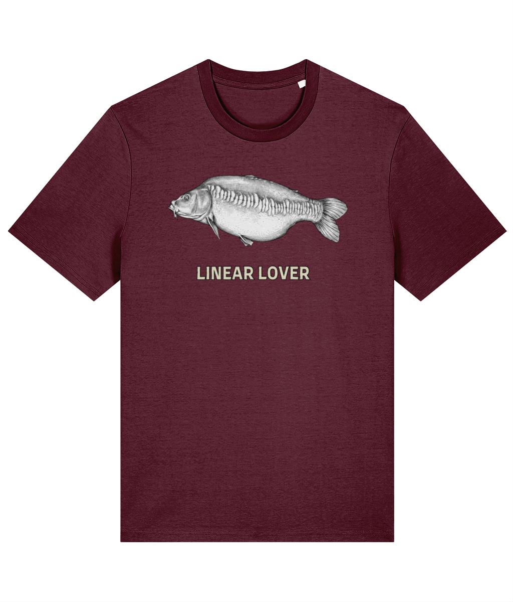 "Linear Lover" Linear Mirror Carp Fishing T-Shirt - Image 7