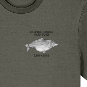 British Record Carp Tour 1952–2026 Fishing T-Shirt