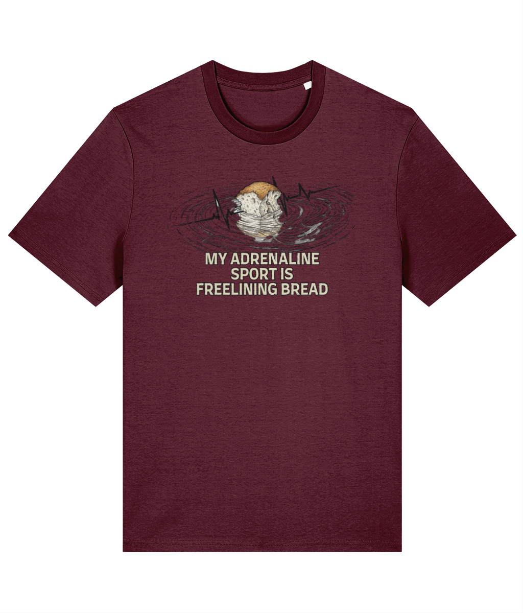 "Freelining Bread Is My Adrenaline Sport" Carp Fishing T-Shirt - Image 5