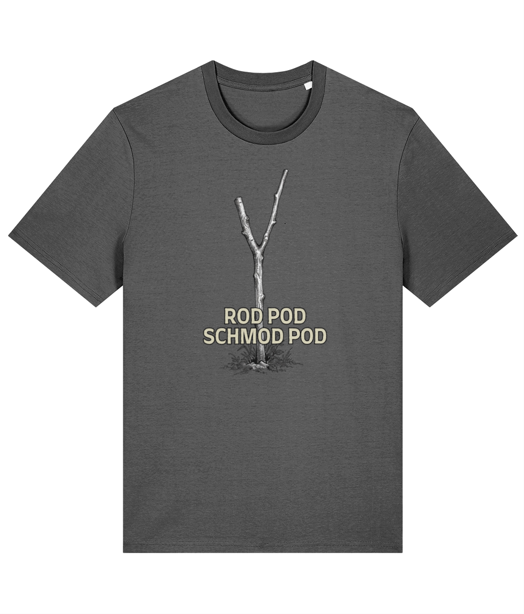 "Rod Pod Schmod Pod" Hazel Bankstick Fishing T-Shirt - Image 6