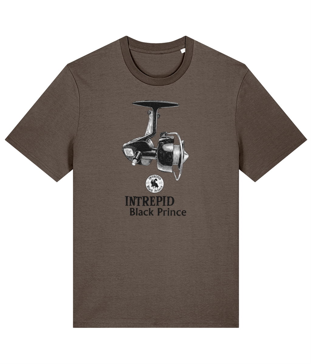 Intrepid Black Prince Vintage Reel Fishing T-Shirt - Image 4