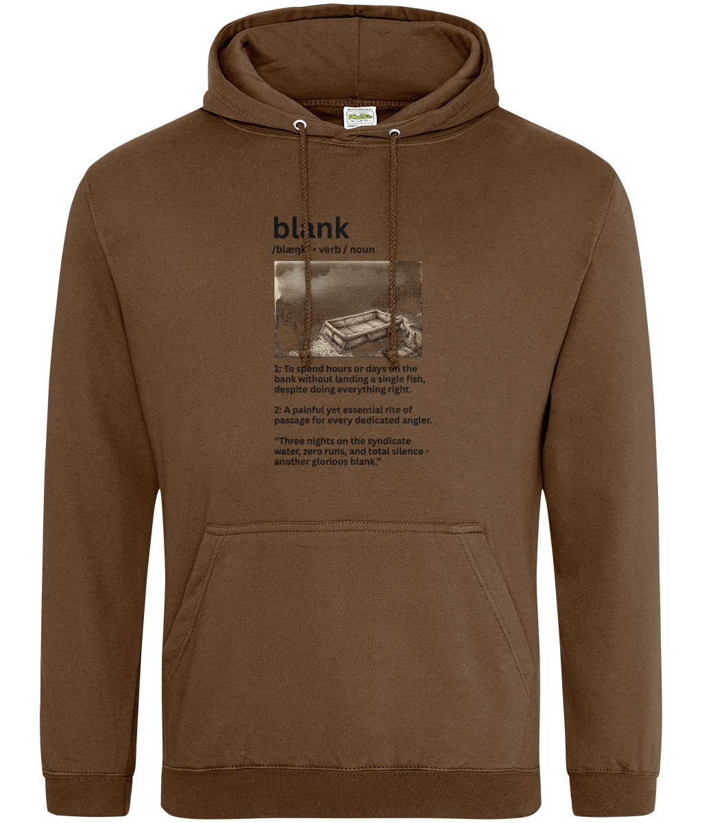 "Blank" Illustrated Dictionary Definition Carp Fishing Hoodie - Image 5