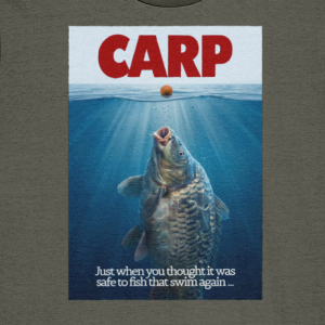 "CARP" Jaws Movie Poster Spoof Fishing T-Shirt
