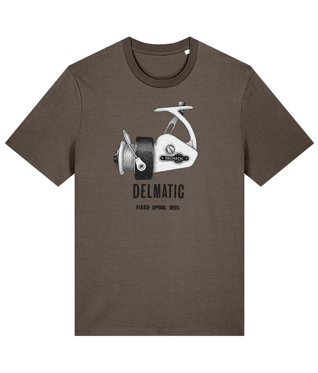 Allcock's Delmatic Reel Vintage Fishing T-Shirt - Image 5