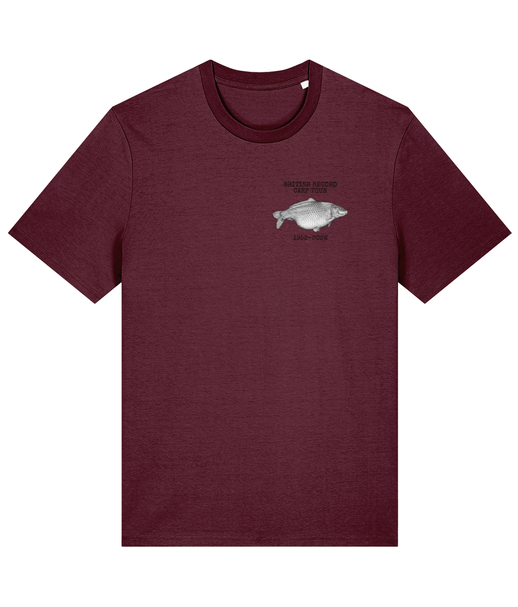 British Record Carp Tour 1952–2026 Fishing T-Shirt - Image 6