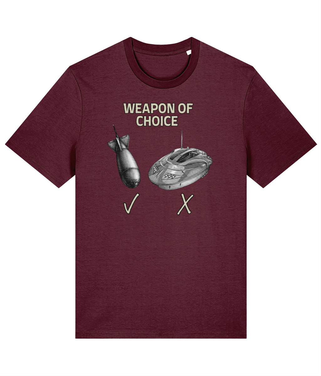 Spod vs Bait Boat "Weapon of Choice" Carp Fishing T-Shirt - Image 5