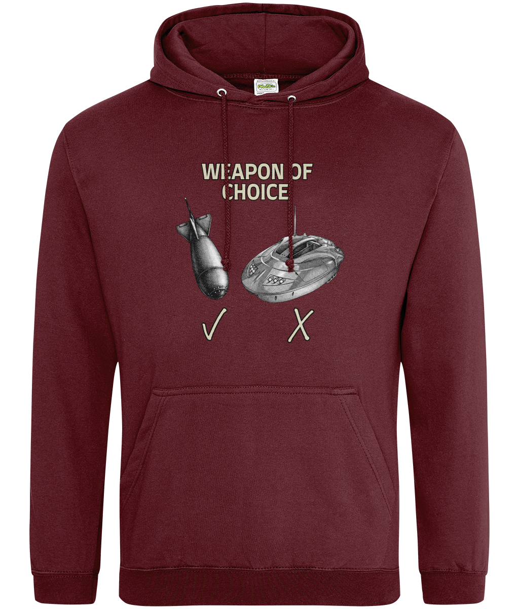 Spod vs Bait Boat "Weapon of Choice" Carp Fishing Hoodie - Image 5