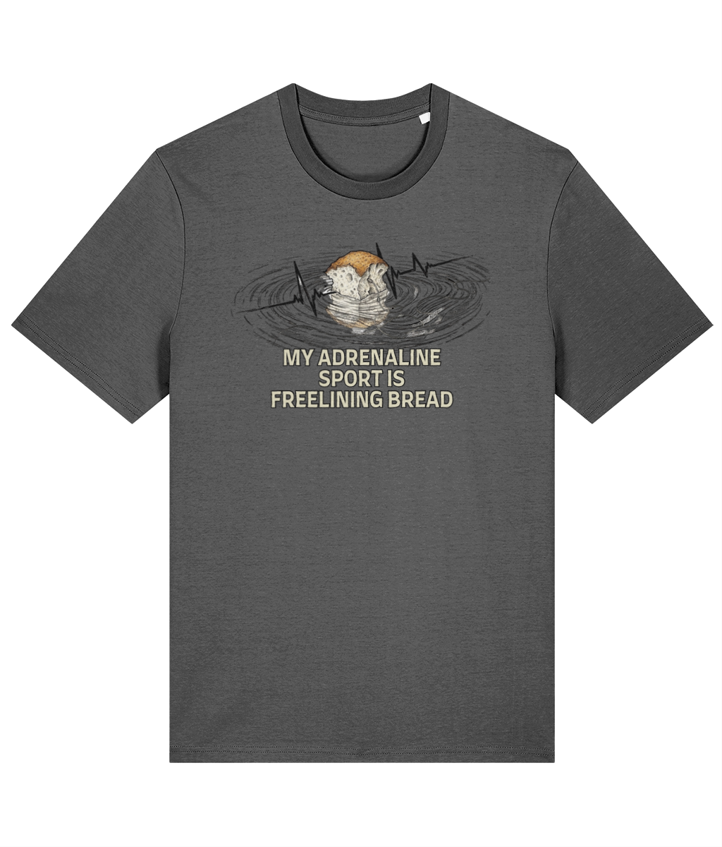 "Freelining Bread Is My Adrenaline Sport" Carp Fishing T-Shirt - Image 6