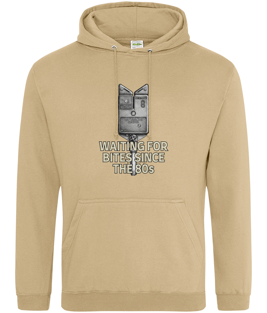 Optonic Bite Alarm "Waiting For Bites Since The 80s" Fishing Hoodie - Image 6