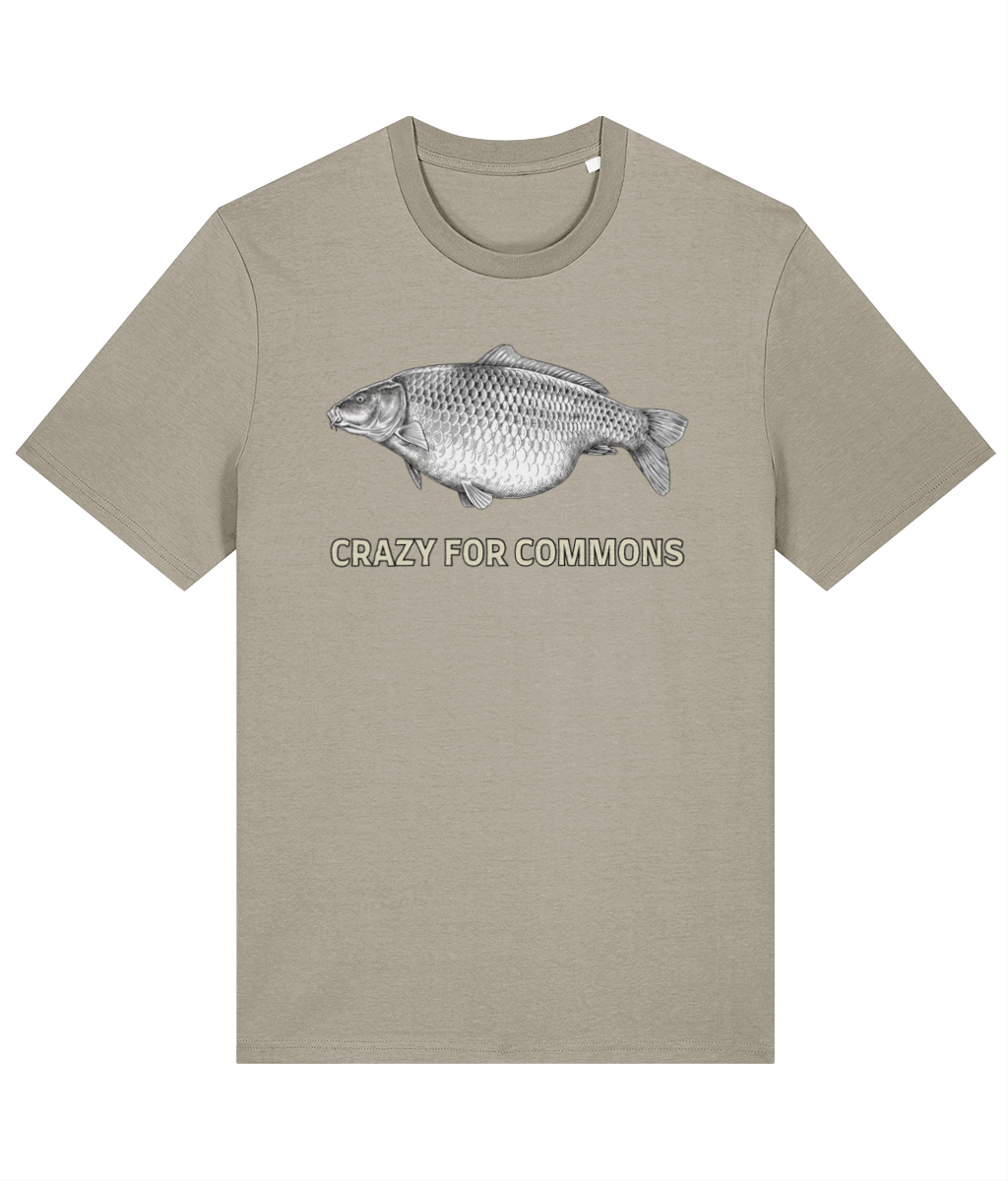 Crazy for Commons Carp Fishing T-Shirt - Image 3