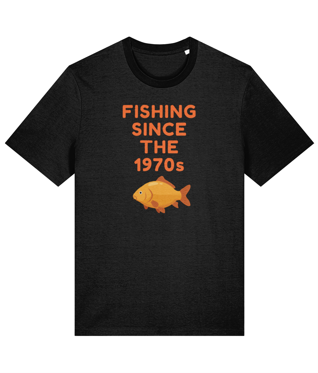 "Fishing Since The 1970s" Retro Angling T-Shirt - Image 3