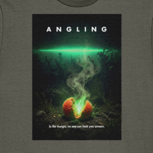 "In The Margin" Alien Horror Movie Spoof Carp Fishing T-Shirt