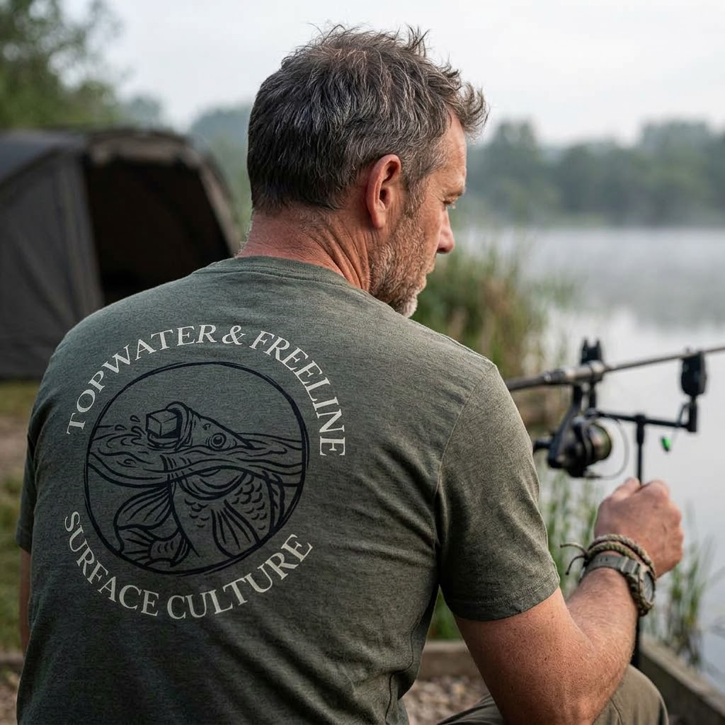 Topwater and Freeline Surface Culture Carp Fishing T-Shirt