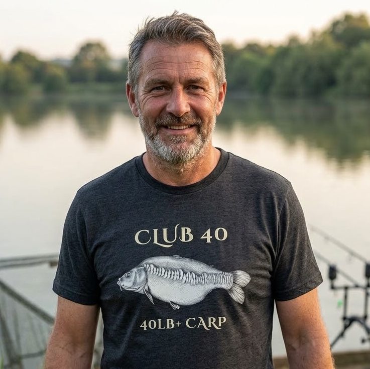 Club 40 – 40lb+ Carp Fishing T-Shirt