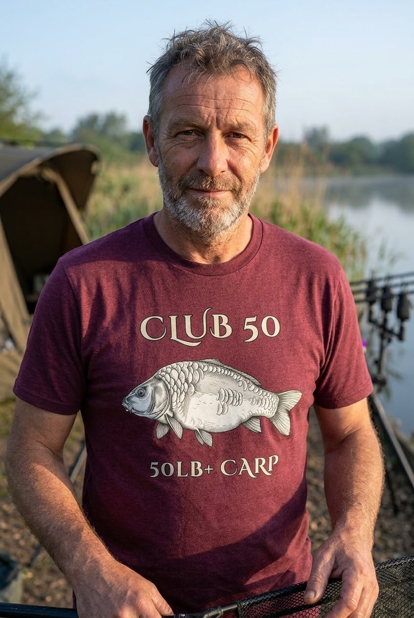 Club 50 – 50lb+ Carp Fishing T-Shirt