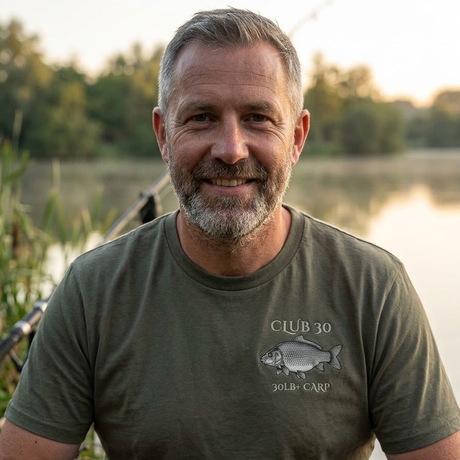 Club 30 – 30lb+ Carp Fishing Crest T-Shirt