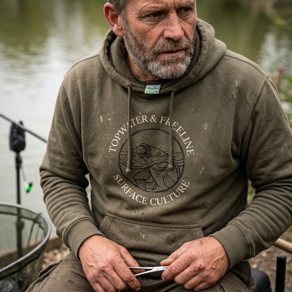 Topwater and Freeline Surface Culture Carp Fishing Hoodie