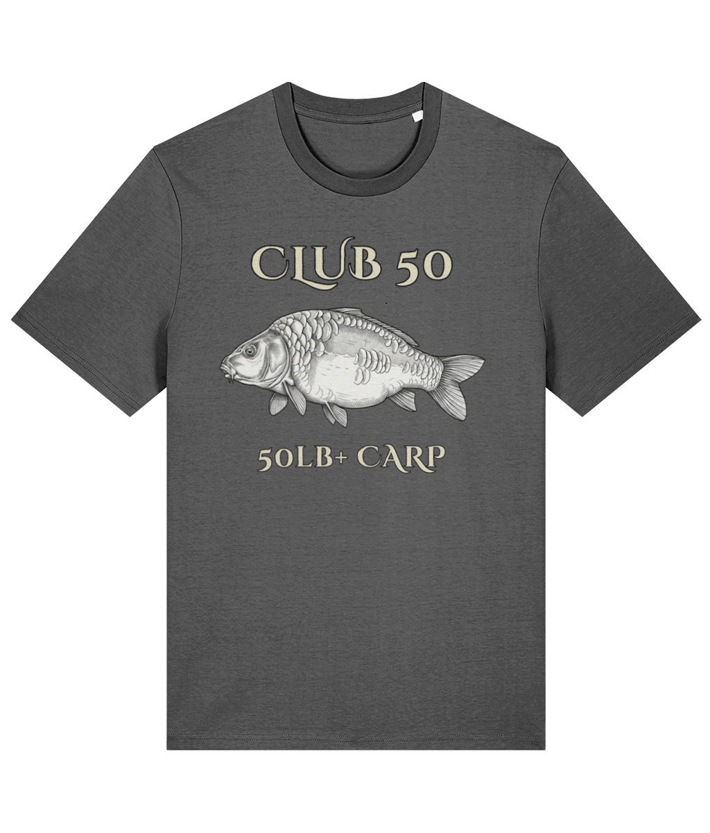 Club 50 – 50lb+ Carp Fishing T-Shirt - Image 3