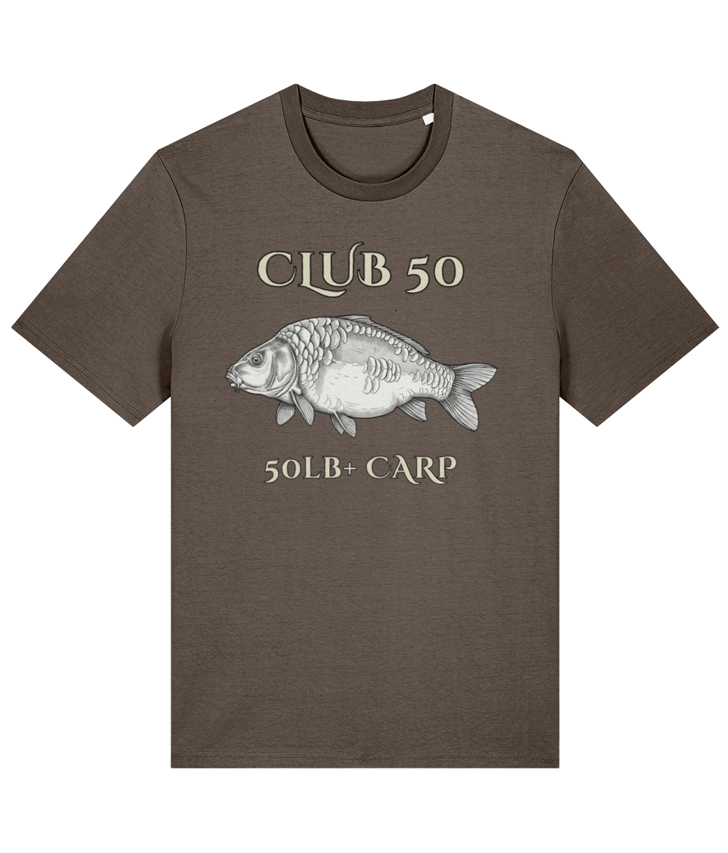 Club 50 – 50lb+ Carp Fishing T-Shirt - Image 6