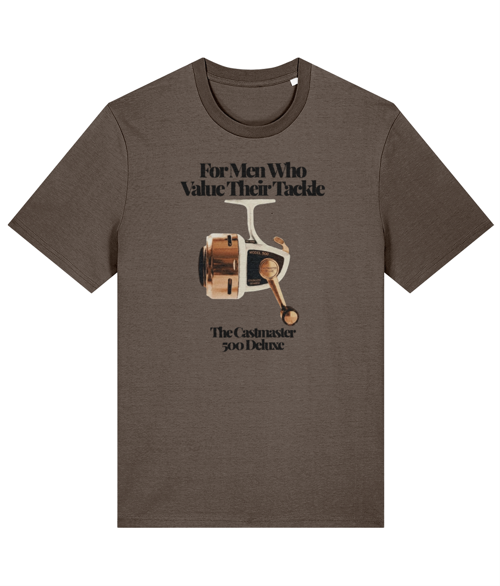 "For Men Who Value Their Tackle" Vintage Fishing T-Shirt - Image 4